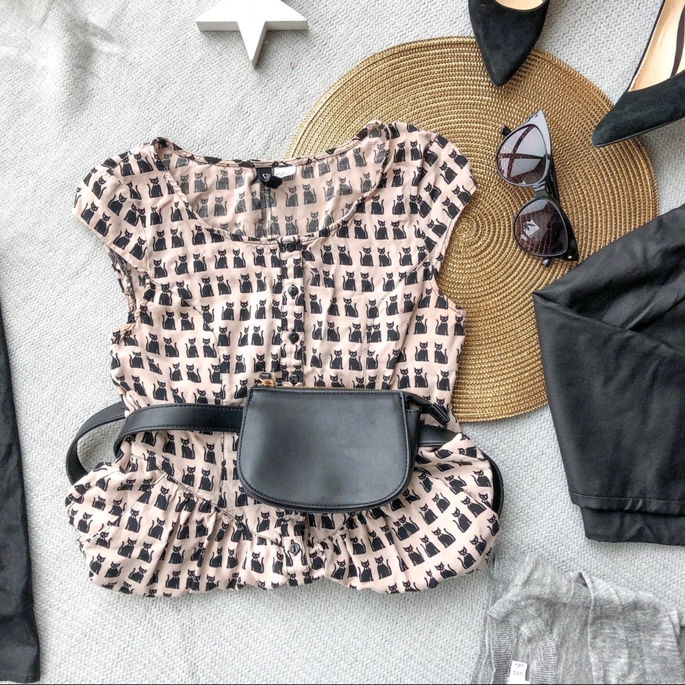 Cat Dress with Pockets